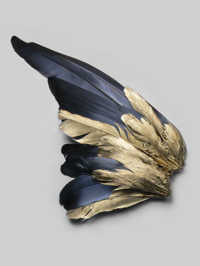 Golden bird wing