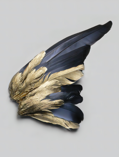 Golden bird wing