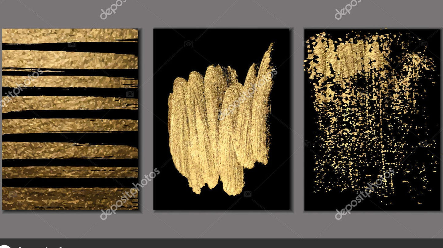 Set Banners Gold Texture